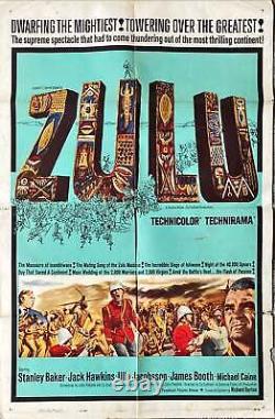 ZULU int'l Movie Poster 1964 -Michael Caine